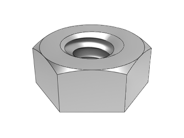 ASME B18.2.2.1-1 육각 너트(단면 모따기)